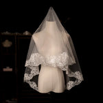 voile mariée blanc classique chaînes pendantes vintage tulle polyester