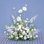 Décoration mariage arche florale blanche verte artificielle extérieure classique romantique événement festive