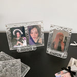 cadre photo transparent moderne clips minimaliste plastique deco