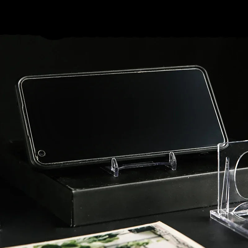 support tablette transparent moderne clips 7x12cm 8x15cm respectueux environnement utilisation multiple imperméable stockage salon