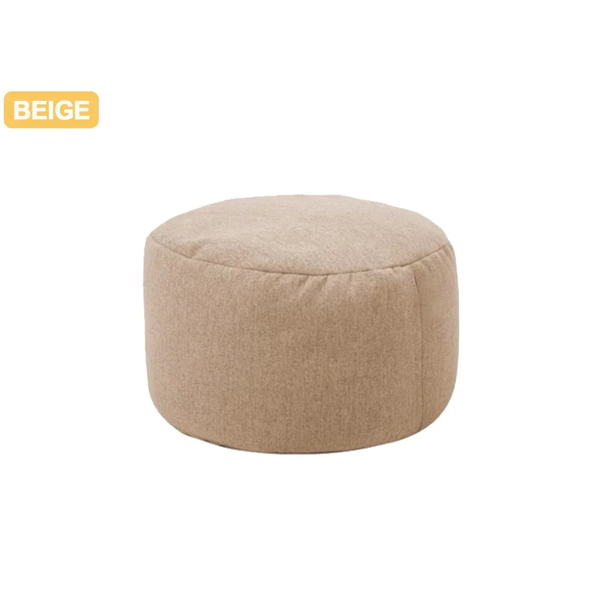coussin rond uni bleu gris moderne confortable tissu coton polyester zip intégré
