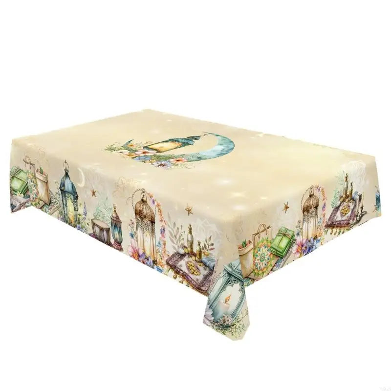 nappe polyester coton or blanc noire motifs islamiques classique adhésive noël grâce nouvel an