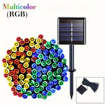 guirlande lumineuse solaire 30m multicolore modes ip67 moderne extérieur festive