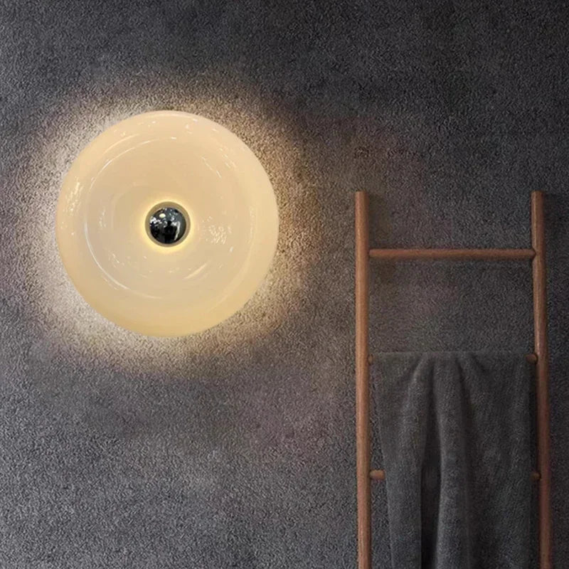 lampe sol moderne blanc orange adhésive éclairage quotidien salle manger contemporain