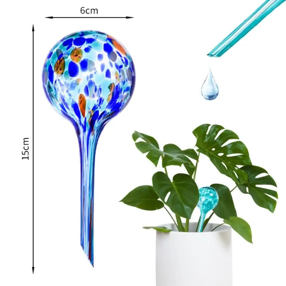 arroseur siphon moderne rouge bleu vert points colorés opacité auto irrigation plantes