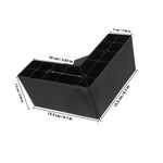 supports d'angle meubles noir industriels modernes trous vis rehausseurs pieds plastique lot quatre