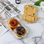 plateau bijoux or argent élégant vintage donuts cuillères couteau