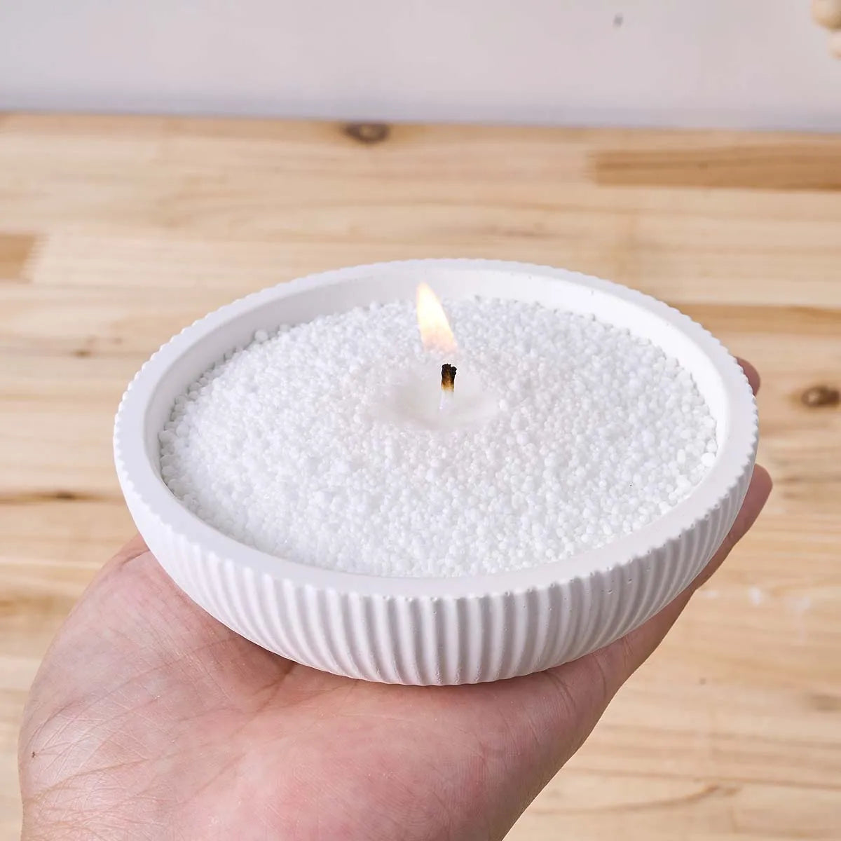 silicone moule rond rayures diy pot fleur béton plâtre résine ciment bougie artisanale décoration