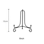 support assiettes noir spirale moderne boutons pieds différentes tailles assiettes compatible présentoir
