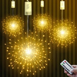 guirlande lumineuse dorée blanc moderne 150 led 200 led télécommande