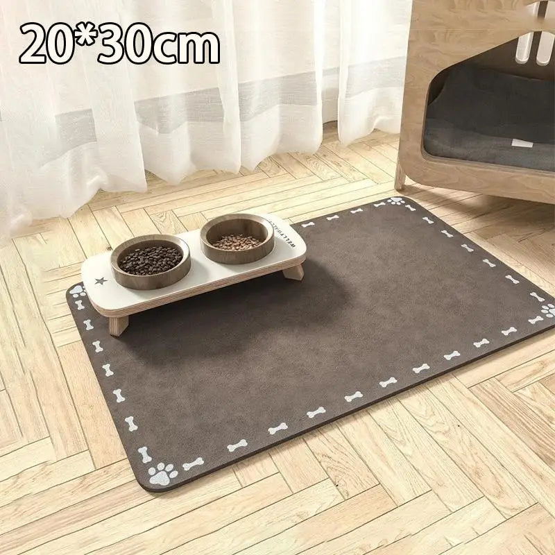 tapis animal motif os blanc texture douce moderne gris clair gris foncé absorbant rapide
