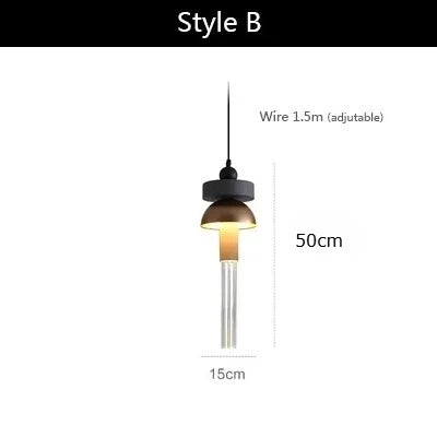 suspension lumineuse moderne noir doré scandinave franges translucides