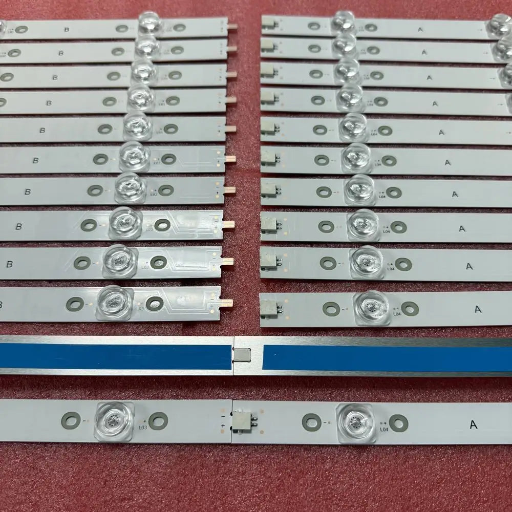 bande lumineuse led blanc moderne connecteurs électriques aluminium fixations lisses sans fil