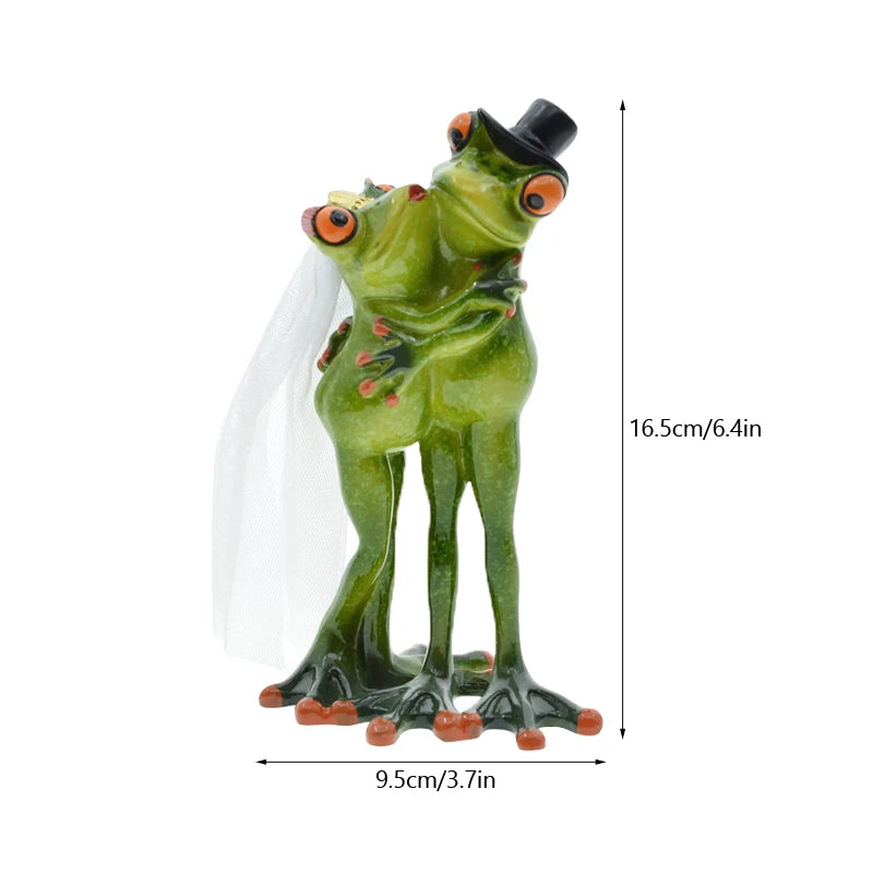 statues grenouilles résine décoratives modernes humour maison verte blanche verte verte