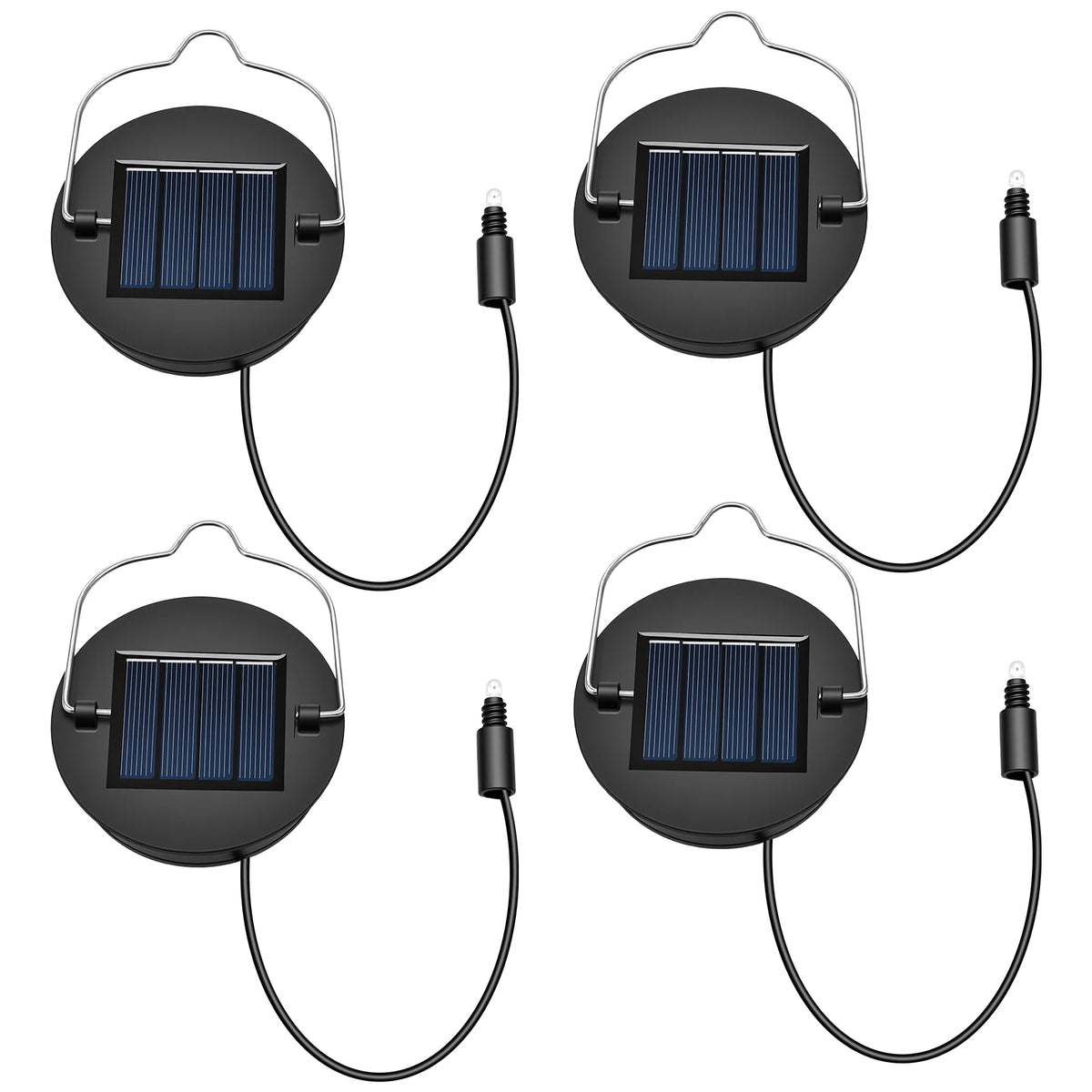 remplacement sommet lanterne solaire panneau solaire texturé moderne noir argentéextérieur led