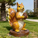 statues extérieures animaux dessin animé panda chien chat écureuil renard ours décoration jardin