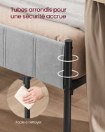 Structure en acier laqué robuste avec 9 pieds stables supportant 500 kg