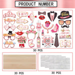 accessoires photo mariage carton bâtonnets alliances robes mariée costumes chapeaux lunettes coeurs champagne gâteaux