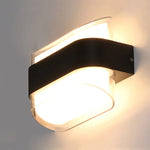 lampe murale moderne noire transparente ip65 adhésive 12w ac 85265vextérieur intérieur bas haut