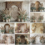 Tête de lit bohème macramé floral en décoration murale pour chambre