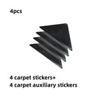 tapis anti dérapant triangle caoutchouc noir adhésif salle bain respectueux environnement utilitaire