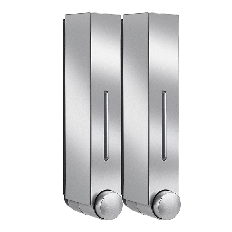 distributeur savon main noir moderne adhésif bouchons remplissage liquide salle bain chambre cuisine