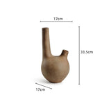 vase moderne céramique beige marron texture naturelle minimaliste décoration maison