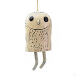 cloches décoratives animaux ours renard hibou motifs poils plumes artisanal extérieur