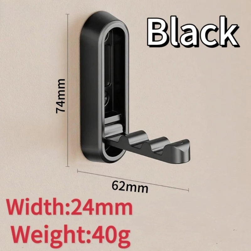 porte sacs pliables adhésifs modernes noir doré minimaliste 74x24mm 1pc 2pc 3pc 4pc