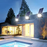 projecteur solaire ip66 angle réglable led panneau solaire clips moderneextérieur