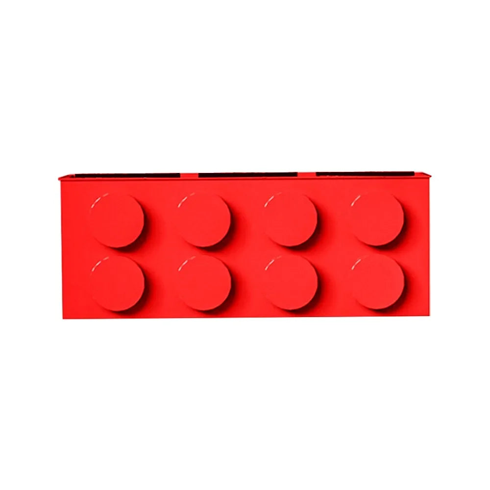 boîtes rangement magnétiques rouge jaune bleu vert blocs lego couteau pince spatule brosse moderne