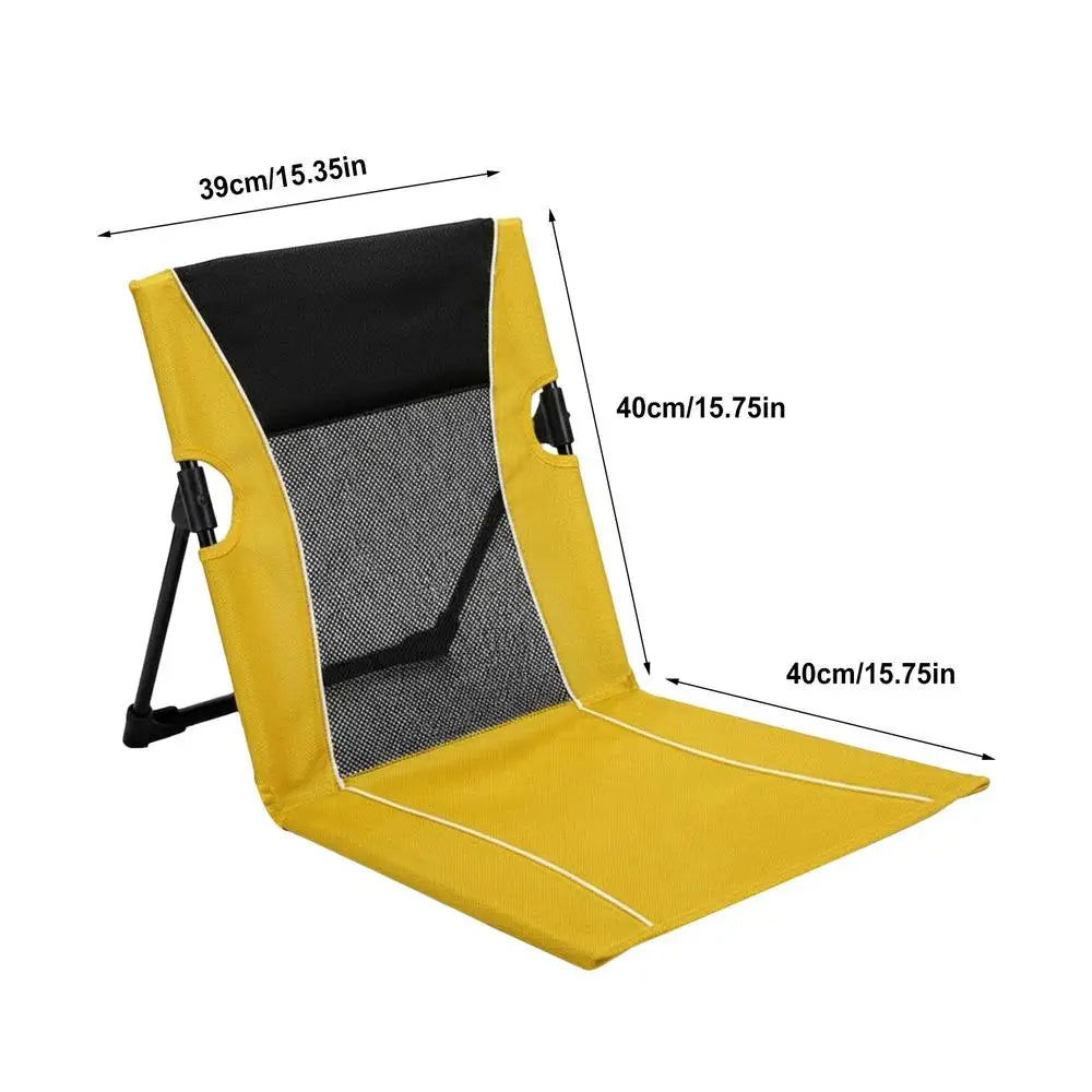 chaise pliable moderne confortable jaune bleu rose tissu mesh sac transportextérieur camping piscine jardin