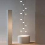 suspension lumineuse moderne blanc noir led salon chambre étude 2000lm 82000lm 90v 260v