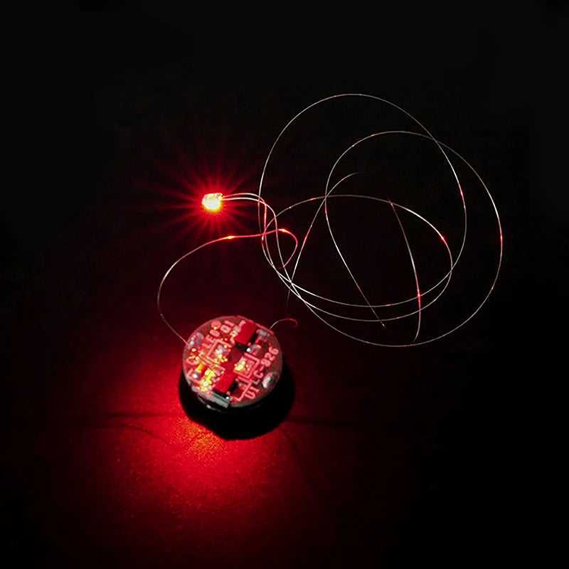 lampe led multicolore moderne filament circulaire batterie cr927 rouge verte jaune bleu