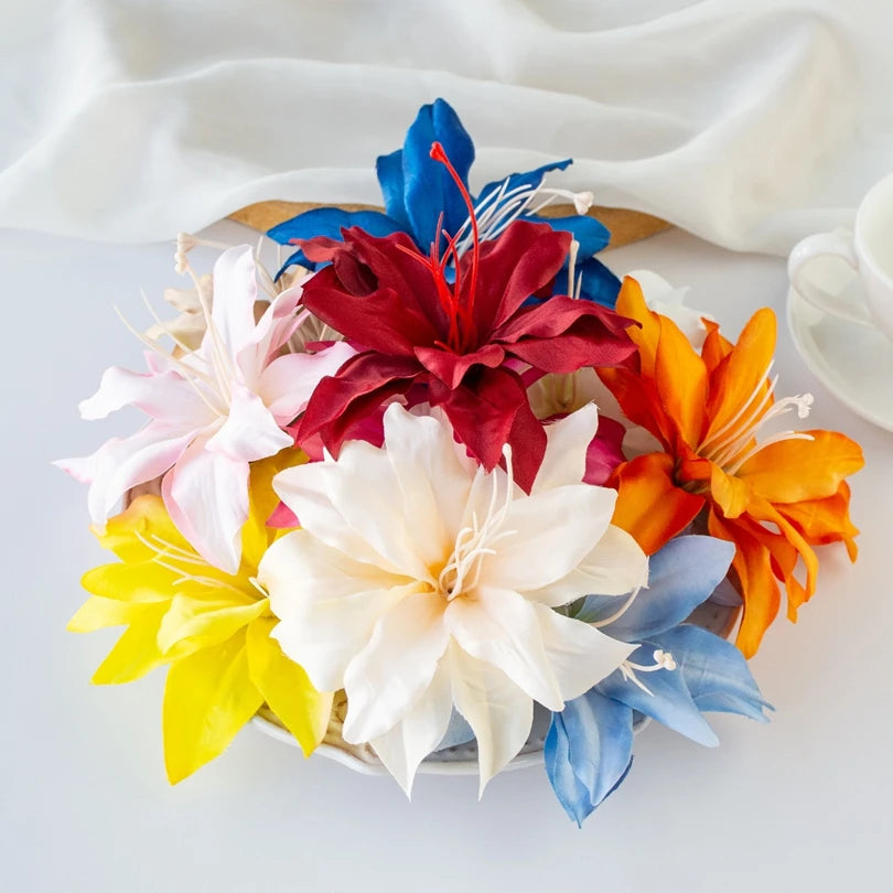 fleurs artificielles lys soie décoration mariage fête maison jardin bouquet décoratif intérieur