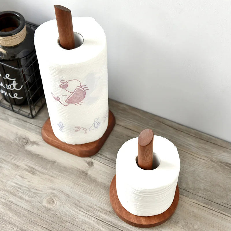 porte serviettes acier inoxydable marron foncé minimaliste haute 20cm large 13cm fixations rouleaux serviettes