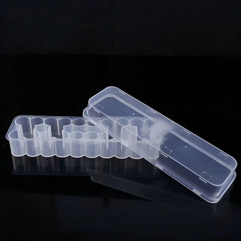 boîte rangement transparente réutilisable tubes tests 3ml pratique modernescrição