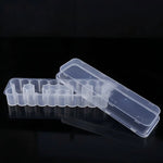 boîte rangement transparente réutilisable tubes tests 3ml pratique modernescrição