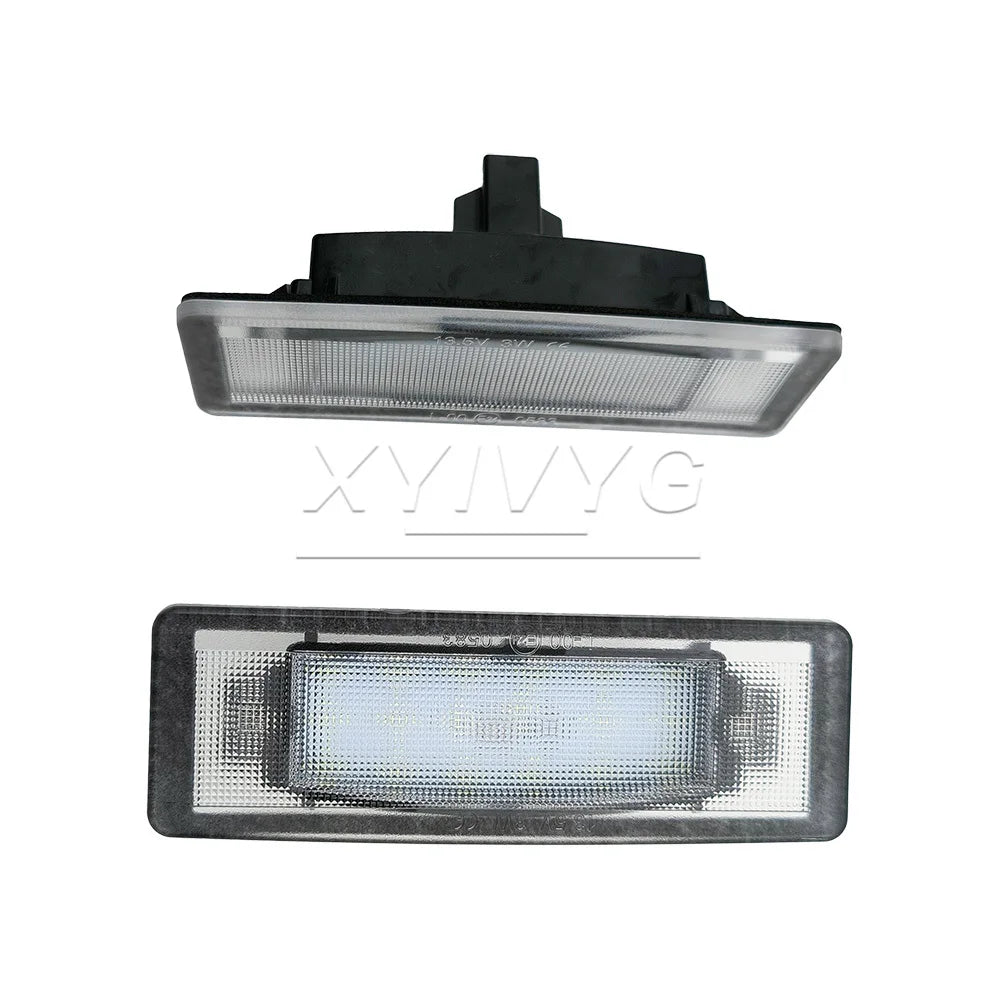 lampe led plaque immatriculation noir moderne grille perforations 12v 3w 2400lm tringle fixation