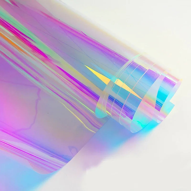 film décoratif adhésif transparent multicolore moderne rayures triangles 40x300 cm