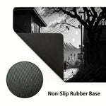 tapis souris noir illustration urbaine caoutchouc protection jeu souris artiste accessoire