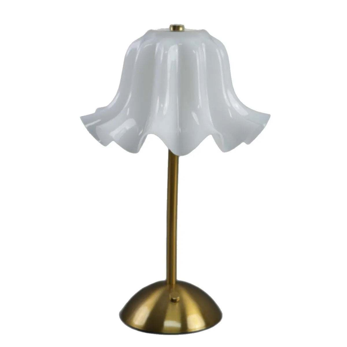 veilleuse fleur lampe table blanc moderne opacité plissé rechargeable couleurs réglables ambiance salon