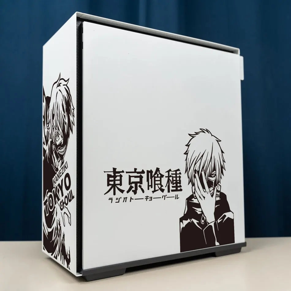 autocollants anime personnages tokyo ghoul kaneziki transparents pc noir blanc