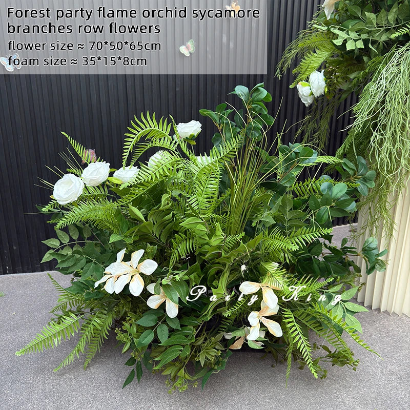 décoration maison naturelle composition florale artificielle feuilles fleurs vert blanc rose rustic styleextérieurintérieur