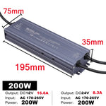 driver led étanche gris métallisé alimentation secteur 12v 24v éclairage extérieur