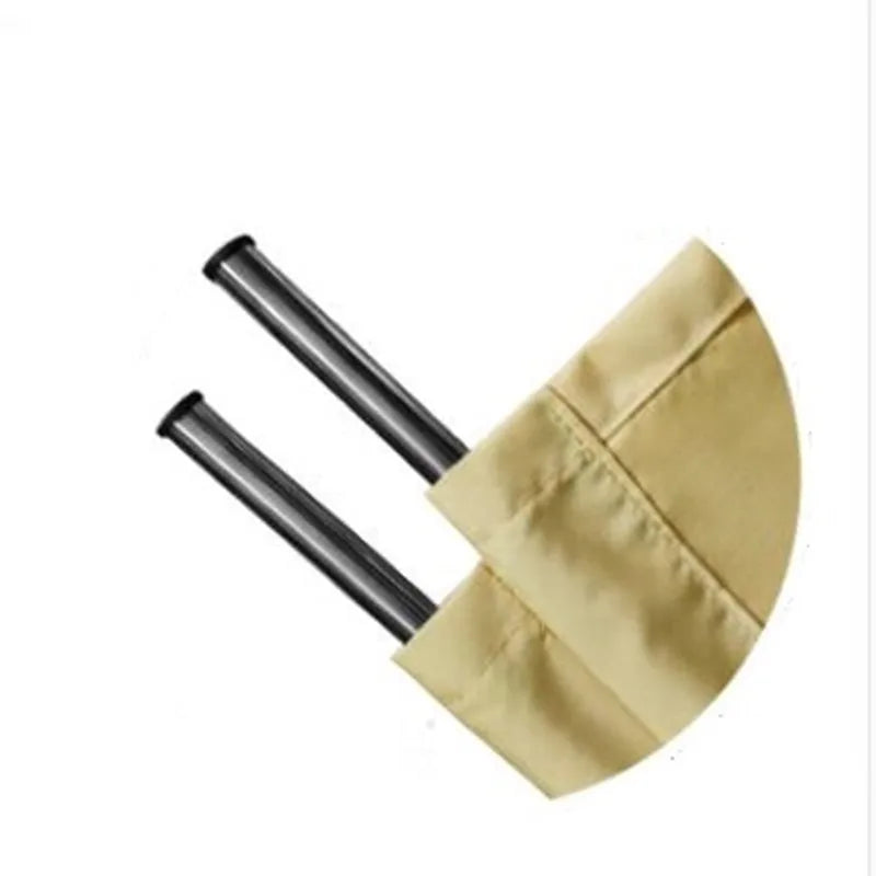 Voile d'ombrage rétractable bleue avec accessoires de fixation
