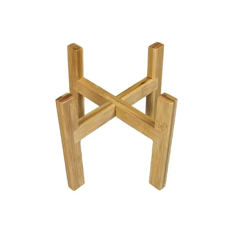 support plante bois minimaliste moderne lisse strié naturel small medium large