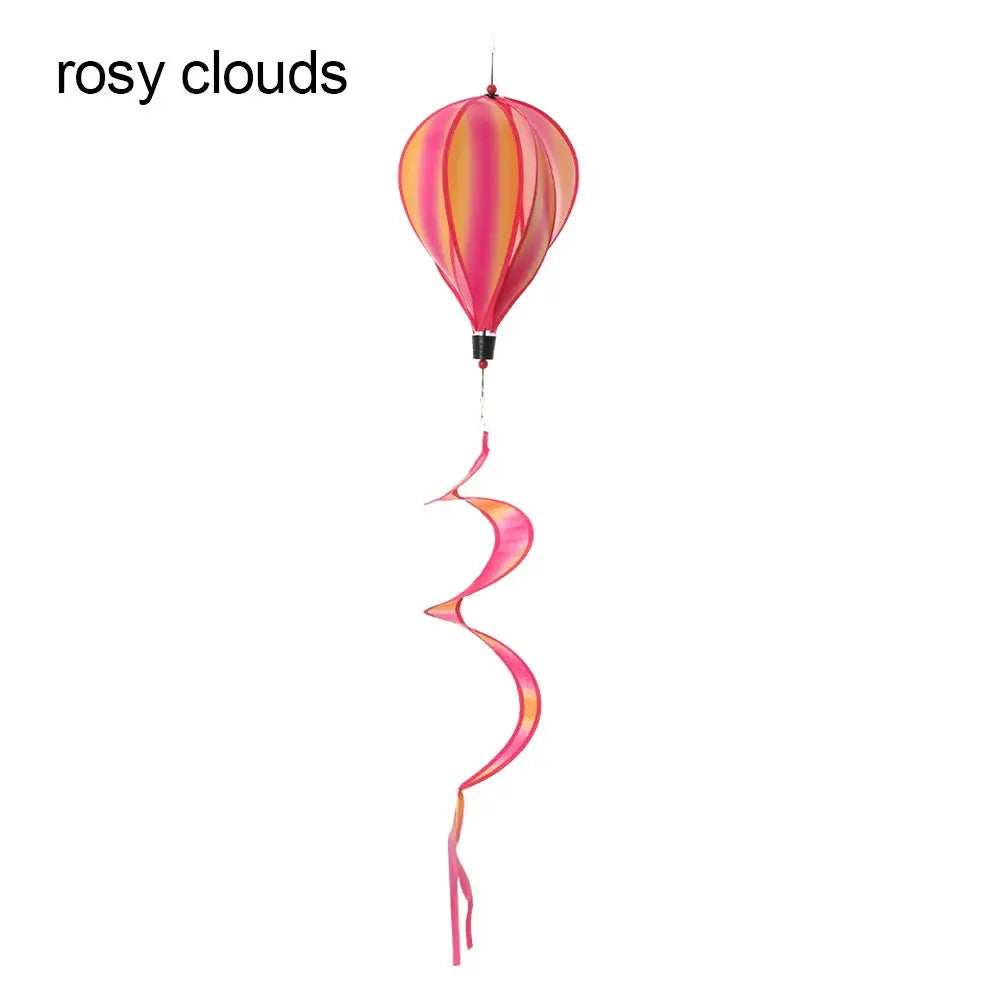 ballon air chaud multicolore rayures paillettes nuages clips décoratif moderne six motifs