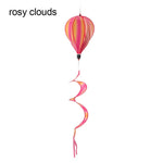 ballon air chaud multicolore rayures paillettes nuages clips décoratif moderne six motifs
