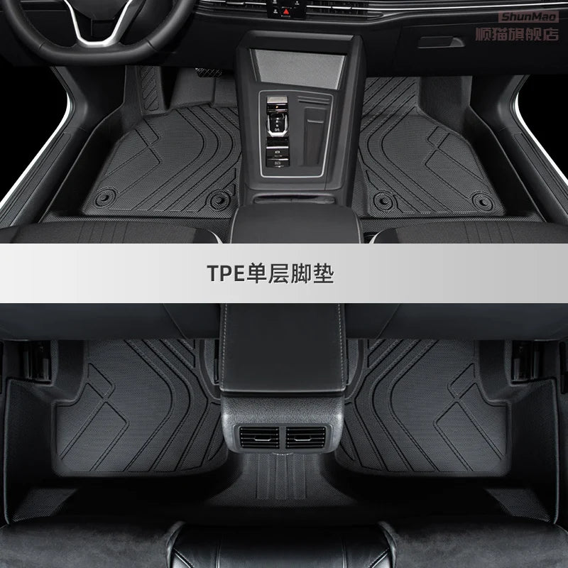tapis sol voiture vw golf 2021 2026 noir rayures diagonales moderne clips originaux